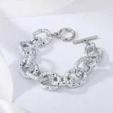 Women Classic Silver Bracelet Multi-layer Charm Bracelet For Men