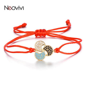 Colorful Zircon Windmill Charms Bracelet for Girls