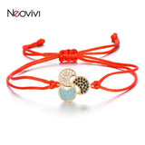 Colorful Zircon Windmill Charms Bracelet for Girls