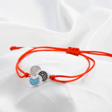 Colorful Zircon Windmill Charms Bracelet for Girls