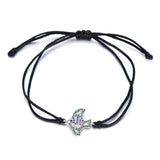 Colorful Zircon Peace Pigeon Charm Bracelet
