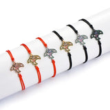 Colorful Zircon Peace Pigeon Charm Bracelet