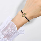 Colorful Zircon Peace Pigeon Charm Bracelet