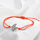 Colorful Zircon Peace Pigeon Charm Bracelet