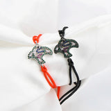 Colorful Zircon Peace Pigeon Charm Bracelet