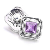Ribbon Tree Love 12mm Rhinestone Charms Metal Snap Button DIY Jewelry
