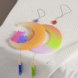 Crescent Moon Cat Resin Silicone Mold for Jewelry Making