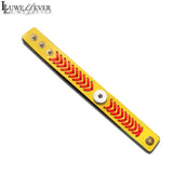 US Baseball Bracelet 136 Leather Bangle Snap Button Charm Jewelry