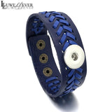 US Baseball Bracelet 136 Leather Bangle Snap Button Charm Jewelry