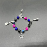 TV Girl Lover's Matching Necklace & Bracelet Set