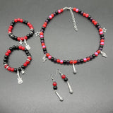 TV Girl Lover's Matching Necklace & Bracelet Set