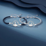 2PCS Little Prince & Fox Braided Rope Bracelets for Couples Friendship