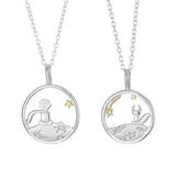 2PCS Little Prince & Fox Braided Rope Bracelets for Couples Friendship