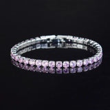 Micro-inlaid Zircon Tennis Bracelet Men Women Bracelet Homme