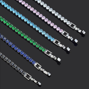 Micro-inlaid Zircon Tennis Bracelet Men Women Bracelet Homme