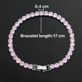 Micro-inlaid Zircon Tennis Bracelet Men Women Bracelet Homme