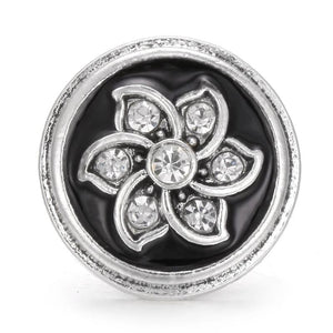 5pcs Owl Skull Flower 18mm Snap Buttons for Leather Bracelet