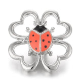 5pcs Owl Skull Flower 18mm Snap Buttons for Leather Bracelet