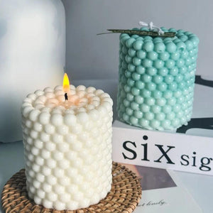 Non-stick Bubble Cylinder Silicone Candle Mold DIY Home Ornament Making