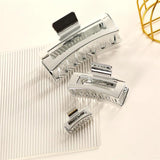 Unbreakable Girl Crab Hair Claws Silver Hair Accessories for Women