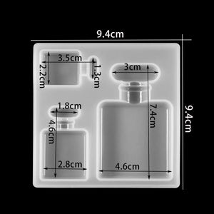 Silicone Mold Keychain for Perfume Bottle Epoxy Resin Crafts