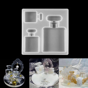Silicone Mold Keychain for Perfume Bottle Epoxy Resin Crafts