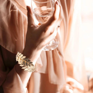 Adjustable Leaf Armband Bracelet Womens Armlet