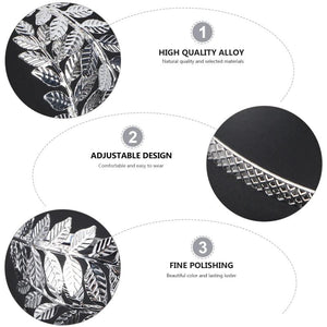 Adjustable Leaf Armband Bracelet Womens Armlet