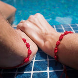 7 Knots Red String Bracelets Lucky Amulet Friendship Braid Rope Wristband