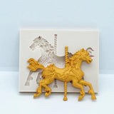 Carousel Silicone Mold Kitchen Resin Baking Tool DIY Pastry Cake Fondant Moulds