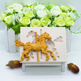 Carousel Silicone Mold Kitchen Resin Baking Tool DIY Pastry Cake Fondant Moulds