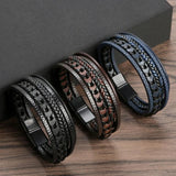 Woven Leather Bracelets for Men and Women