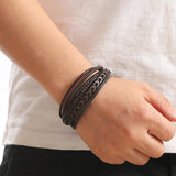 Woven Leather Bracelets for Men and Women
