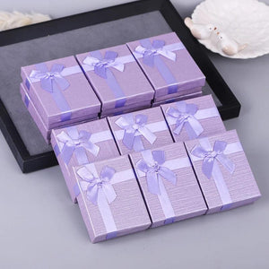 12pcs/lot Custom Jewelry Packaging Box Earrings Ring Necklace Gift Wedding
