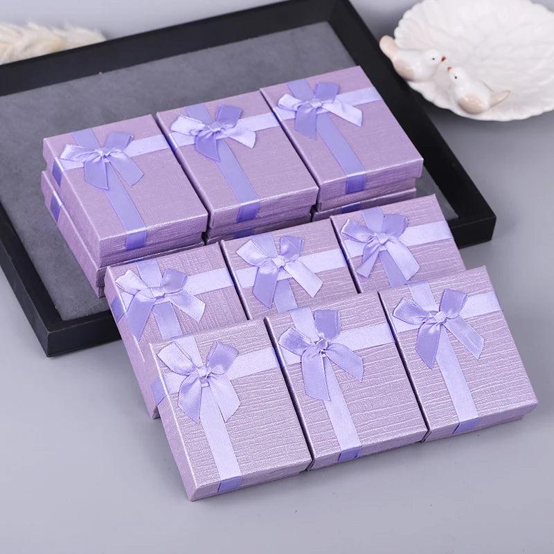 12pcs/lot Custom Jewelry Packaging Box Earrings Ring Necklace Gift Wedding