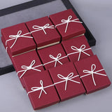 12pcs/lot Custom Jewelry Packaging Box Earrings Ring Necklace Gift Wedding