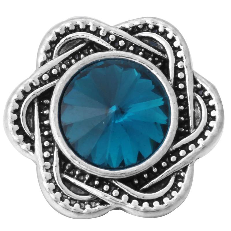 6pcs/lot 18mm Snap Jewelry Button Round Metal Fit Snap Button Bracelet