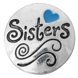 6pcs/lot 18mm Snap Jewelry Button Round Metal Fit Snap Button Bracelet