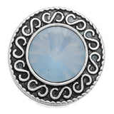 6pcs/lot 18mm Snap Jewelry Button Round Metal Fit Snap Button Bracelet