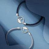 2PCS Prince and Fox Couples Bracelet Student Bangle Boyfriend Gift