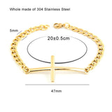 Stainless Steel San Benito Virgin Mary Pendant Bracelet