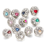 10pcs 12mm Snap Jewelry Round Diy Metal Snap Buttons