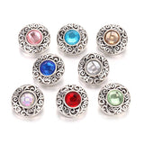 10pcs 12mm Snap Jewelry Round Diy Metal Snap Buttons