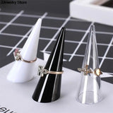 Acrylic Finger Cone Ring Holder Jewelry Organizer
