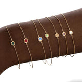 Pave Zirconia Charm Bracelet Stainless Steel Women's Chain Bracelet