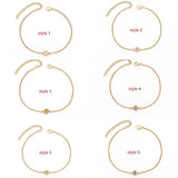 Pave Zirconia Charm Bracelet Stainless Steel Women's Chain Bracelet
