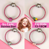 Unicorn Charms Bracelet DIY Beads Jewelry Making Kit Gift