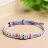 DIY Hand-woven Beaded Pendant Bracelets Lucky Bangl