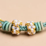 DIY Hand-woven Beaded Pendant Bracelets Lucky Bangl
