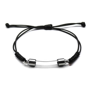 Stainless Steel Cremation Bracelet Glass Urn Bangle Memorial